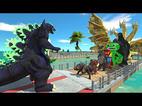 Super Godzilla vs Jumbo Josh OASIS DEATH RUN - Animal Revolt Battle Simulator
