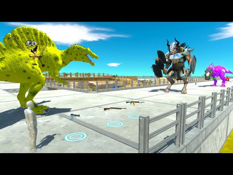 SPONGEBOB SPINOSAURUS FPS AVATAR JURASSIC PARK RESCUE MISSION - ARBS