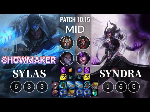 DWG ShowMaker Sylas vs Syndra Mid - KR Patch 10.15