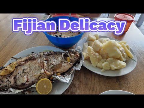Fijian Delicacy - Grilled Fish and Eggplant with Coconut Cream🇫🇯🇩🇪