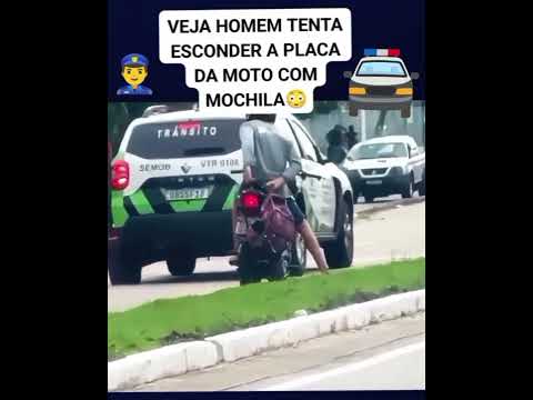 #motovlog#polícia# motoca escondendo a placa#!