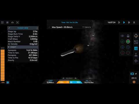 simplerockets 2 staging in deep space