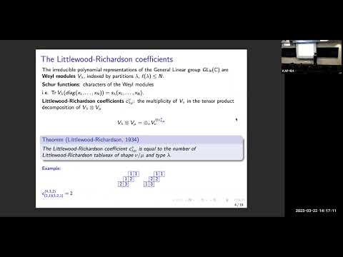 Chenchen Zhao: The Kronecker product of Schur functions