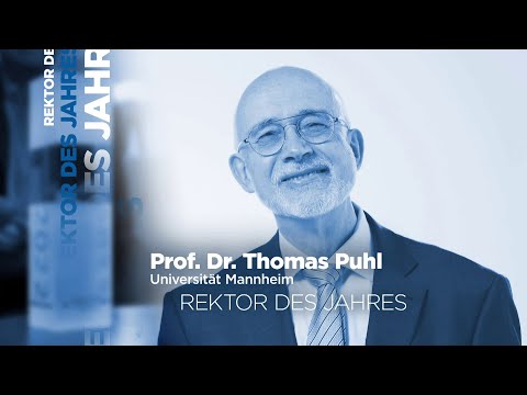 „Rektor des Jahres“: Professor Dr. Thomas Puhl, Rektor der Universität Mannheim