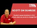 Scott Stanford appears on Sunrise to talk about NIGHTMARE lockdown in QLD school.