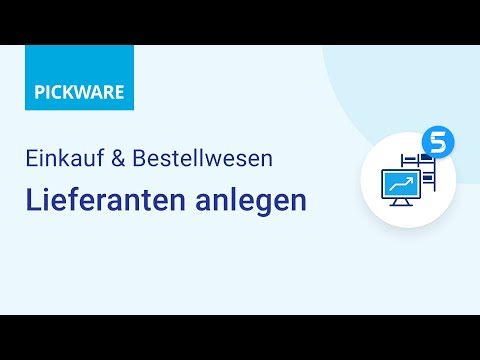 Pickware Tutorial | ERP – Lieferanten anlegen [Einkauf & Bestellwesen]
