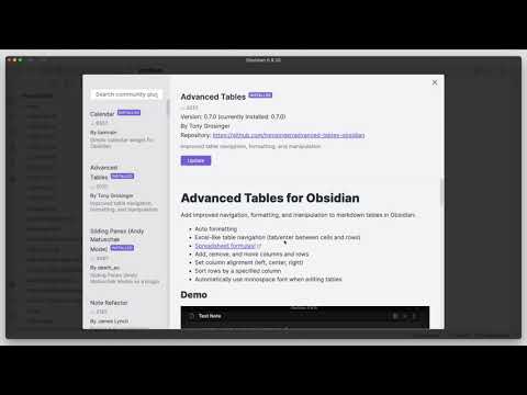 Using Excel-like Formulas In Obsidian - Advanced Tables Plugin