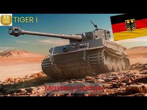 World of Tanks console the famous Tiger 1 heavy tank mastery badge