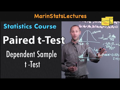 Paired t Test | Statistics Tutorial #21| MarinStatsLectures