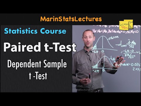 Paired t Test | Statistics Tutorial #21| MarinStatsLectures