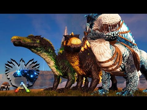 ARK The Center MODS #25 - TIME DE SPINOSSAURO ÉPICO!