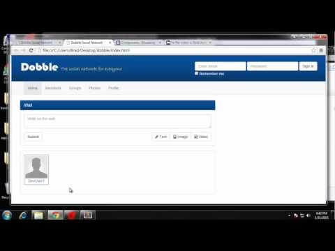 Build a multi page Social Network Template using Bootstrap Part 3