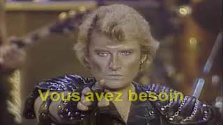 KARAOKE JOHNNY HALLYDAY   Veau d&#39;or, vaudou  live palais des sports 1982  ESPACE KARAOKE 51