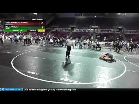112 Lbs Champ. Round 2 - Savannah Sequeira, California Vs Deja Wheat, Texas A8da