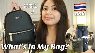 Thailand Vlog 🇹🇭 What's in My Luggage & Go-To Backpack/Crossbody Bag? ❤︎ | Emmy Lou