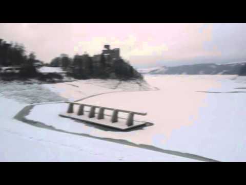 NIEDZICA - Tama/Zamek (niski stan wody !) Zima 2016 - zalew Czorsztyński