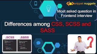 Understanding CSS, SCSS and SASS