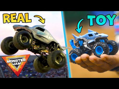 Monster Truck Drivers vs Toys: Monster Jam's Megalodon Truck