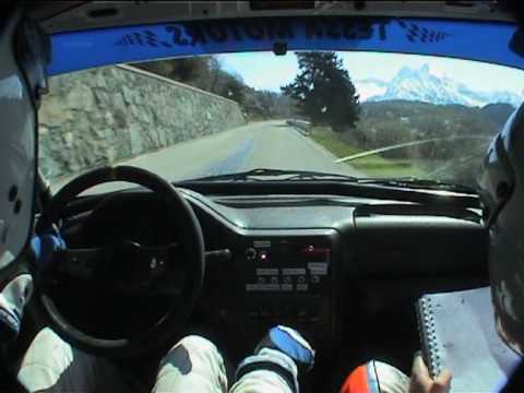 cameracar Cretier - Mattioda rally valle d'Aosta '09 ps. 5 col zuccore peugeot 106 N2