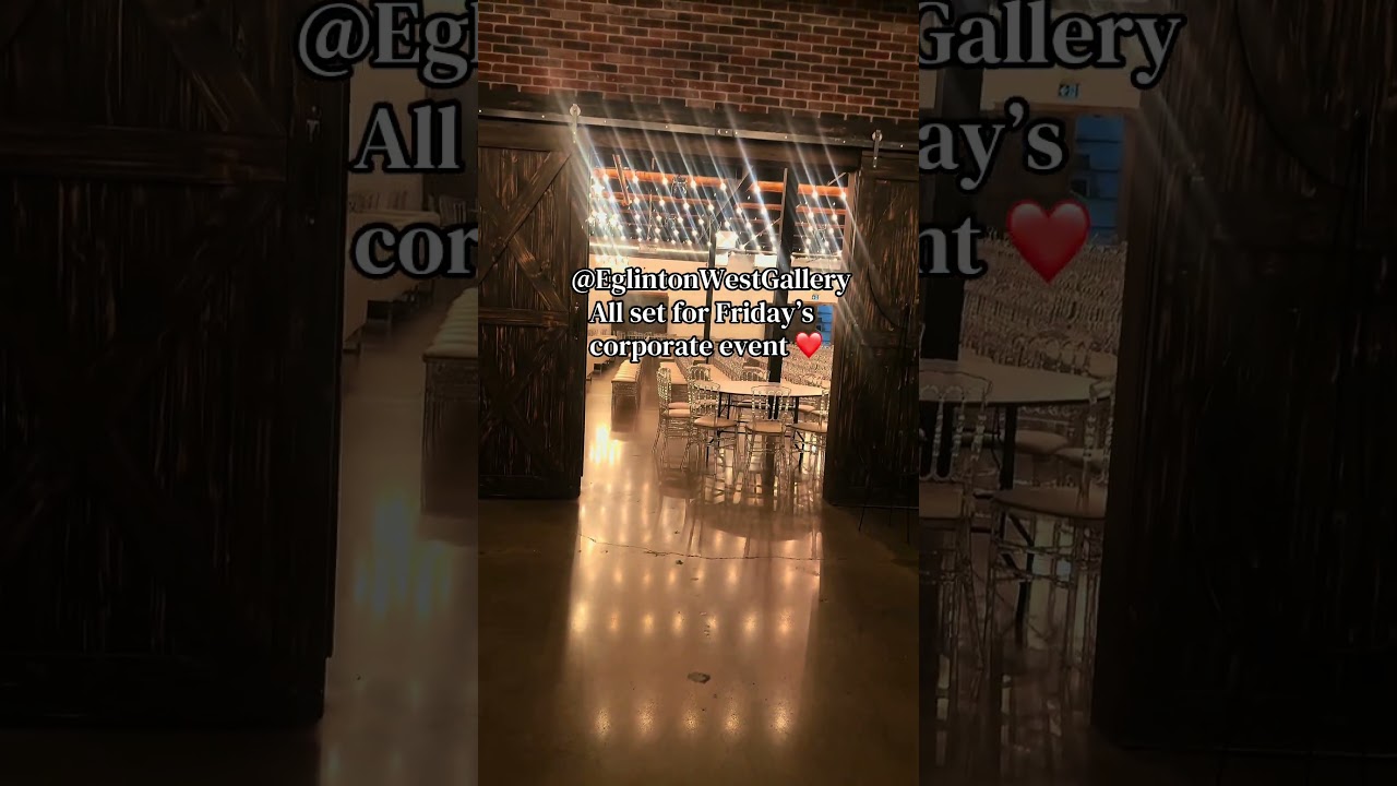 Looking for perfect venue for your next corporate or private event? Vist www.Eglintonwestgallry.com