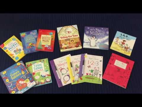 The Usborne Bookshelf - Math, Telling Time, Times Tables, Counting & Numbers Books