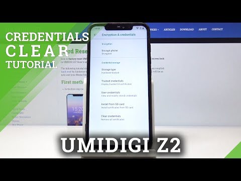 How to Clear Credentials on UMIDIGI Z2 - Remove Licences