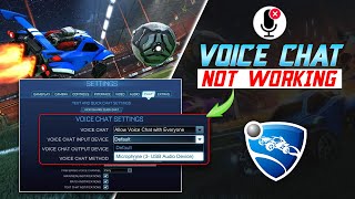 How to Fix Voice Chat Not Working in Rocket League on PC | Audio Chat Not Working