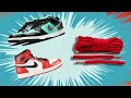 HOW TO FACTORY LACE EXTRA SHOE LACES FOR NIKE DUNKS AND JORDAN 1s NIKE SB DUNK LOW JORDAN 1