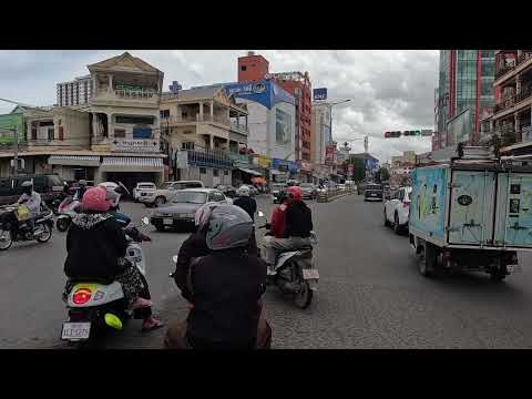 The road from Chbar Ampov to PC Market, Boeung Tumpun, Phnom Penh, Cambodia.