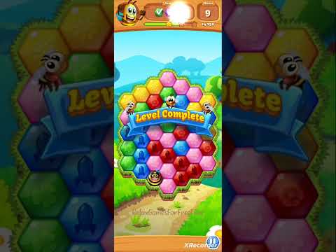 Bee Brilliant Blast - Level 4 gameplay - pair matching block popping puzzle game cute #mobilegames