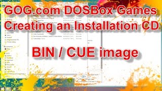 Create Installation CD from GOG.com DOSBox Games with BIN / CUE image