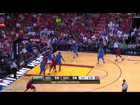 Kevin Durant vs LeBron James Full Highlights 2012.12.25 Thunder at Heat - Xmas Battle!