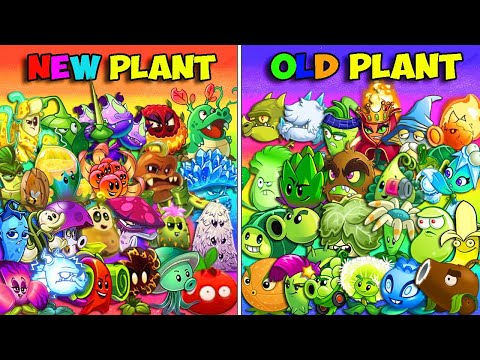 All Plants Team NEW vs OLD Battlez - Who Will Win? - PvZ 2 Team Plant vs Team Plant