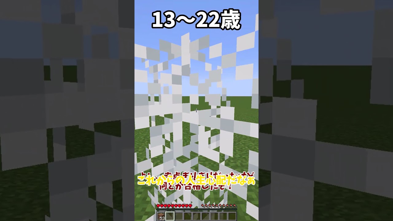 【ひねくれ注意】人生の進み方の違い#shorts #マイクラ
