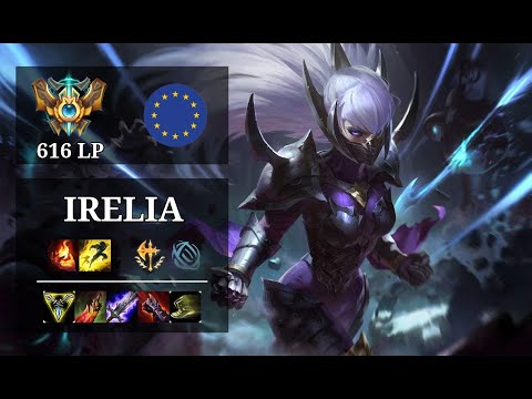 Irelia Mid vs Zed - 23 kills - Ρun1Sher - EUW Challenger (616 LP) Patch 10.20