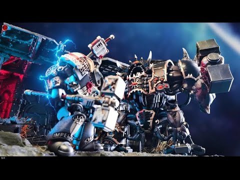 Chaos Invade！ Grey Knights Assemble！！！Nemesis Dreadknight Participate in WAR【Stop Motion Animation】