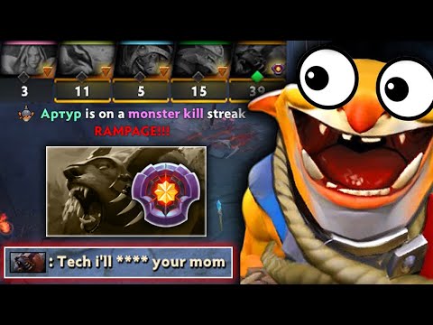 TECHIES vs MASTER URSA "Divine Rank" Delete 1 by 1 -- INSANE RAMPAGE 100% BULLY