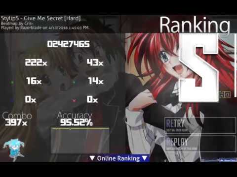 High School DXD Born - Give Me Secret [Hard] HD 95.52%