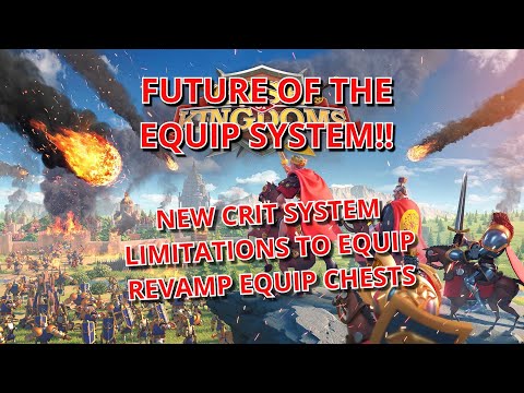 DEV FEEDBACK ON EQUIP SYSTEM - BIG CHANGES! | Rise of Kingdoms