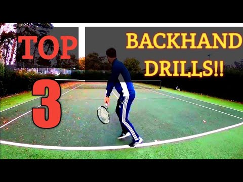 Top 3 Backhand Tennis Drills!!