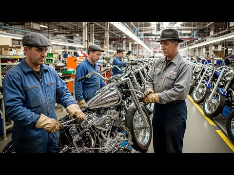 Inside the 1950s Harley-Davidson Factory: How Milwaukee Built the Panhead That Defined America
