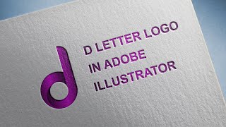 Modern D letter Logo in Adobe Illustrator | Logo Design tutorial 2022