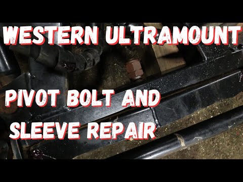 Western Ultramount Snow Plow Pivot Bolt Repair and Replacement