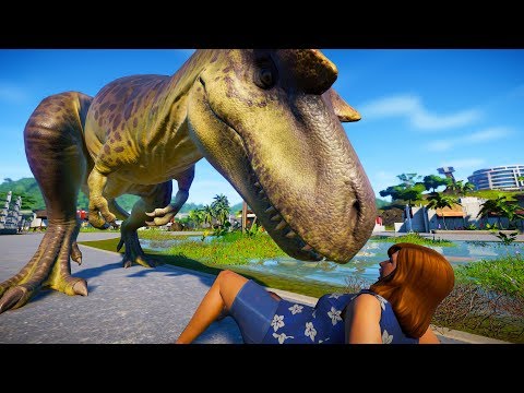 2 Albertosaurus Vs 2 Indoraptors (Jurassic World Evolution Breakout and Fight)