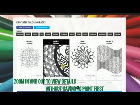 Colorgaia Free Coloring Page Database Preview