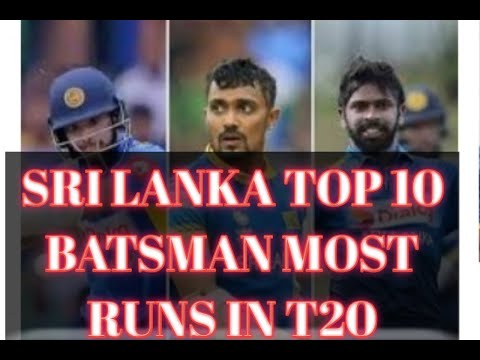 TOP 10 SRI LANKA BATSMAN MOST RUNS IN T20 - (2006 - 2021).