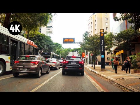 Dirigindo na Avenida Rebouças, em Cerqueira César, São Paulo • 4k60fps