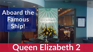 Rare QE2 interior tour! 1996 Cunard QE2 interior video tour.