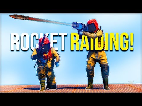 ROCKET RAIDING OUR NEIGHBOURS WITH THE WORST BASE DESIGN EVER - Rust Survival Gameplay (S12-E4)