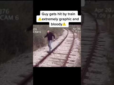 Poor Old Man Gets Hit By Train 😭😭😭 (extremely bloody/graphics) (Emotional)